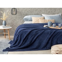 Mulberry Wellsoft Çift Kişilik Peluş Polar Televizyon Battaniyesi 220x230 Lacivert Mulberry Wellsoft Çift Kişilik Peluş Polar Televizyon Battaniyesi 220x230 Lacivert