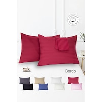 Vionel Home Pamuk 2’li Çizgili Saten Yastık Kılıfı 50 x 70 cm Vionel Home Pamuk 2’li Çizgili Saten Yastık Kılıfı 50 x 70 cm
