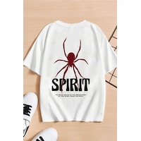 Uyguntarz Çocuk Spirit Baskılı Pamuklu Tshirt Beyaz Uyguntarz Çocuk Spirit Baskılı Pamuklu Tshirt Beyaz