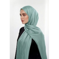 Mizalle & Yaqa Özel Saten Dokulu Su Yeşili Şal Su Yeşili Mizalle & Yaqa Özel Saten Dokulu Su Yeşili Şal Su Yeşili