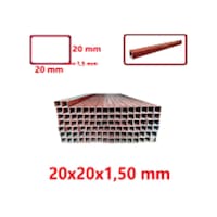 Profil 20x20x1.5mm Astar Kırmızı Boyalı 2 Metre Profil 20x20x1.5mm Astar Kırmızı Boyalı 2 Metre