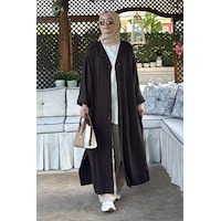 Rabia Şamlı Nazenin Kot Tencel Kap Kahve Normal