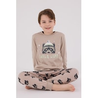 Rolypoly Erkek Çocuk Kahverengi Pijama Takımı Rp3669-c-v2 Rolypoly Erkek Çocuk Kahverengi Pijama Takımı Rp3669-c-v2