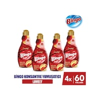 Bingo Soft Konsantre Çamaşır Yumuşatıcısı Lovely 4 x 1440 ML Bingo Soft Konsantre Çamaşır Yumuşatıcısı Lovely 4 x 1440 ML