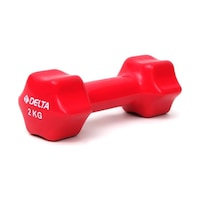 Delta 2 KG x 1 Adet Deluxe Pvc Kaplama Kırmızı Demir Dambıl Delta 2 KG x 1 Adet Deluxe Pvc Kaplama Kırmızı Demir Dambıl