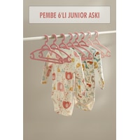 6 Lı Bebek Askısı & Bebek Gardırop Askısı Pembe Set Çok Renkli 6 Lı Bebek Askısı & Bebek Gardırop Askısı Pembe Set Çok Renkli