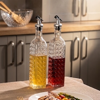 Porsima Dhz90116-2 2li Sızdırmaz Kapaklı Cam Yağlık Sirkelik Yağdanlık 500ml Porsima Dhz90116-2 2li Sızdırmaz Kapaklı Cam Yağlık Sirkelik Yağdanlık 500ml