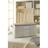 Ocean Home Textile Mega Boy Pvc Pencereli Gri Çizgili Stuff & Things Hurç 75 x 40 x 40 cm Ocean Home Textile Mega Boy Pvc Pencereli Gri Çizgili Stuff & Things Hurç 75 x 40 x 40 cm