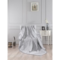 Vicuna Home Pamuklu Çok Amaçlı Ebruli Koltuk / Çekyat Örtüsü Gri Vicuna Home Pamuklu Çok Amaçlı Ebruli Koltuk / Çekyat Örtüsü Gri