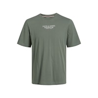 Jack & Jones Erkek Bisiklet Yaka Logo Baskili Tisört - Bluarchie 12217167 Laurel Wreath Sarı Jack & Jones Erkek Bisiklet Yaka Logo Baskili Tisört - Bluarchie 12217167 Laurel Wreath Sarı