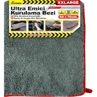 Ultra Emici Gri Kurulama Bezi Çift Kat- 50x70 Xxl