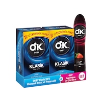 Okey Klasik 40'lı Prezervatif&Okey Çilek Kayganlaştırıcı Jel100ml Okey Klasik 40'lı Prezervatif&Okey Çilek Kayganlaştırıcı Jel100ml