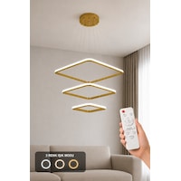 AvizeGO Melo 3'lü Led Sarkıt Avize 3 Renk Kumandalı Eskitme AvizeGO Melo 3'lü Led Sarkıt Avize 3 Renk Kumandalı Eskitme