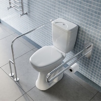 Yaşlı, Hasta Ve Engelli 2 Parça Tutunma Barı Wc Kağıtlıklı Hareketli Ve Yerden Duvara Döner Ayak Gri Yaşlı, Hasta Ve Engelli 2 Parça Tutunma Barı Wc Kağıtlıklı Hareketli Ve Yerden Duvara Döner Ayak Gri
