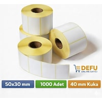 50x30 Termal Yazıcı Etiketi 1000 Adet Diğer 50x30 Termal Yazıcı Etiketi 1000 Adet Diğer