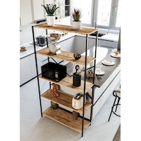 Metal Kitaplık 5 Raflı Ev Ofis Rafı Dosya Kitap Mutfak Rafı Çok Amaçlı Geniş Raflı 180cm Atlantik Çam Metal Kitaplık 5 Raflı Ev Ofis Rafı Dosya Kitap Mutfak Rafı Çok Amaçlı Geniş Raflı 180cm Atlantik Çam