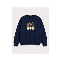 Herkesemoda Kavanoz Çiçek Baskı Detaylı Şardonlu 2 İplik Bisiklet Yaka Sweatshirt Lacivert Herkesemoda Kavanoz Çiçek Baskı Detaylı Şardonlu 2 İplik Bisiklet Yaka Sweatshirt Lacivert