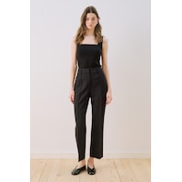 Manuka Kısa Paça Straıght Pantolon Siyah Ss26pnt00022-01 Manuka Kısa Paça Straıght Pantolon Siyah Ss26pnt00022-01