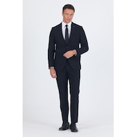 İmza Siyah Mono Yaka Gabardin Astarlı Tek Yırtmaç Esnek 6 Drop Comfort Fit Basic Takım Elbise 1001255010 İmza Siyah Mono Yaka Gabardin Astarlı Tek Yırtmaç Esnek 6 Drop Comfort Fit Basic Takım Elbise 1001255010