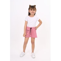 Toontoy Kids Toontoy Kız Çocuk Nakışlı Şort Gül Kurusu Toontoy Kids Toontoy Kız Çocuk Nakışlı Şort Gül Kurusu