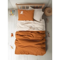 Cotton Box Cuddly Nakışlı Bebek Nevresim Takımı Clever Bej Cotton Box Cuddly Nakışlı Bebek Nevresim Takımı Clever Bej