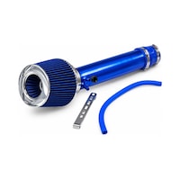 Mavi Krom Borulu Spor Açık Hava Filtre Kiti-boru Çapı 7,6cm-uzunluk 45cm