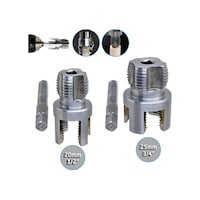 6484 Pvc Pprc Boru İç Ve Dış Diş Açma Aparatı 20/25 Mm 2'li Set