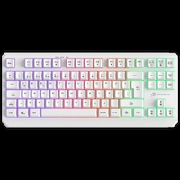 Gamebooster G75 Elya Rainbow Aydınlatmalı Beyaz Tkl Membrane Oyun Klavyesi