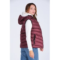 Dgn Everest Unısex Jel Dolgu Kapüşonlu Şişme Yelek Bordo Dgn Everest Unısex Jel Dolgu Kapüşonlu Şişme Yelek Bordo