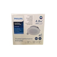 Philips 4,8w Led Spot 3000k Sarı Işık 350lümen Delik Çap 75-85mm 5li Paket Beyaz