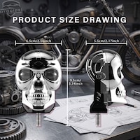 Su Geçirmez Ip68 Krom Kuru Kafa Tasarımlı Motosiklet Farı Sarı Ve Beyaz Led Su Geçirmez Ip68 Krom Kuru Kafa Tasarımlı Motosiklet Farı Sarı Ve Beyaz Led