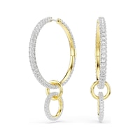 5738201 Swarovski Küpe Dextera:pe Hoop Whıte/gos Metalik 5738201 Swarovski Küpe Dextera:pe Hoop Whıte/gos Metalik