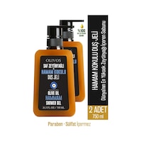 Olivos Doğal Zeytinyağlı Hamam Kokulu Banyo ve Duş Jeli 2 x 750 ML Olivos Doğal Zeytinyağlı Hamam Kokulu Banyo ve Duş Jeli 2 x 750 ML