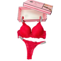 Victoria's Secret Victoria"s Secret Pusch Up Set Alt Üst Dolgulu Sütyen Ve Külot Takım 2"li Set Kırmızı Victoria's Secret Victoria"s Secret Pusch Up Set Alt Üst Dolgulu Sütyen Ve Külot Takım 2"li Set Kırmızı