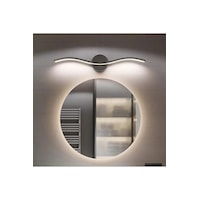 Wave Modern Tasarım Siyah Renk Gün Işığı Ledli Banyo - Mutfak - S Siyah Wave Modern Tasarım Siyah Renk Gün Işığı Ledli Banyo - Mutfak - S Siyah