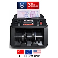 Sesli Karışık Para Sayma Makinesi Mıx 80, Tl Ve Euro Karışık Sayım - Dolar Adet Sayım Müşteri Ekranı Sesli Karışık Para Sayma Makinesi Mıx 80, Tl Ve Euro Karışık Sayım - Dolar Adet Sayım Müşteri Ekranı