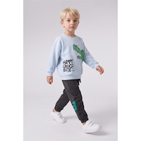 Defacto Timsah Baskılı Ve Aplike Detaylı 2li Sweatshirt Takım Erkek Bebek I3754a526wnbe771 Mavi-be771 Defacto Timsah Baskılı Ve Aplike Detaylı 2li Sweatshirt Takım Erkek Bebek I3754a526wnbe771 Mavi-be771