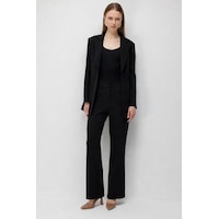 Mizalle Basic Double Klasik Siyah Pantolon Mizalle Basic Double Klasik Siyah Pantolon