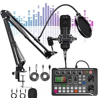 Profesyonel Podcast Mikrofon Ve Ses Katı Seti Stüdyo Yayıncı Condenser Tiktok Youtube Dj Ekipmanı Profesyonel Podcast Mikrofon Ve Ses Katı Seti Stüdyo Yayıncı Condenser Tiktok Youtube Dj Ekipmanı
