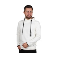 MANTA 5239 Kapşonlu Sweatshirt-25673 - Ekru MANTA 5239 Kapşonlu Sweatshirt-25673 - Ekru