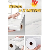120cm X 3 Metre 1 Adet Parlak Beyaz Mermer Desenli Yapışkanlı Duvar Paneli Kağıdı Banyo Wc Döşeme Beyaz - Gri 120cm X 3 Metre 1 Adet Parlak Beyaz Mermer Desenli Yapışkanlı Duvar Paneli Kağıdı Banyo Wc Döşeme Beyaz - Gri