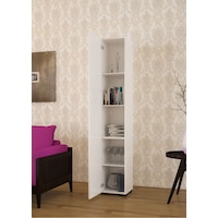 Banyo Dolabı Çok Amaçlı Dolap 5 Raflı Mutfak Dolabı Ofis Dolabı Tek Kapaklı Beyaz Banyo Dolabı Çok Amaçlı Dolap 5 Raflı Mutfak Dolabı Ofis Dolabı Tek Kapaklı Beyaz