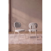 Hooli 4 Adet Cappuccino Metal Mutfak Sandalyesi, Yemek Masası Sandalyesi Açık Gri Hooli 4 Adet Cappuccino Metal Mutfak Sandalyesi, Yemek Masası Sandalyesi Açık Gri