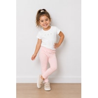 Durukoza Kız Bebek Taytlı Takım Beyaz Durukoza Kız Bebek Taytlı Takım Beyaz