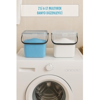 2 Li Multibox Deterjanlık Kutusu & Banyo Düzenleyici & Saklama Kutusu 6 Lt Şeffaf Çok Renkli 2 Li Multibox Deterjanlık Kutusu & Banyo Düzenleyici & Saklama Kutusu 6 Lt Şeffaf Çok Renkli