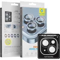 Blueo Apple Uyumlu iPhone 14 / 14 Plus Siyah Siyah Metal Çerçeve Kamera Blueo Apple Uyumlu iPhone 14 / 14 Plus Siyah Siyah Metal Çerçeve Kamera
