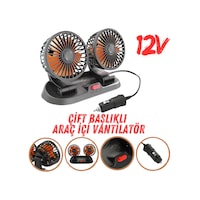 Araç İçi Vantilatör 360 Dönebilen Torpido Üstü Çift Başlıklı Vantilatör 12v Uyumlu Çakmaklık Girişli Soğutucu Fan Araç İçi Vantilatör 360 Dönebilen Torpido Üstü Çift Başlıklı Vantilatör 12v Uyumlu Çakmaklık Girişli Soğutucu Fan
