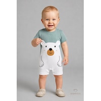 Babyden's Erkek Bebek Ayıcık Baskılı Kısa Kollu %100 Pamuk Yazlık Bebek Tulumu Yenidoğan Günlük Tulum 0-9 Ay Haki - Yeşil Babyden's Erkek Bebek Ayıcık Baskılı Kısa Kollu %100 Pamuk Yazlık Bebek Tulumu Yenidoğan Günlük Tulum 0-9 Ay Haki - Yeşil