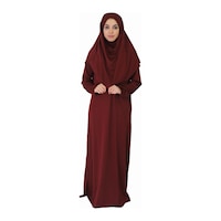 Zehranaz Namaz Elbisesi Bordo Fermuarsız Namaz Elbisesi Bordo Zehranaz Namaz Elbisesi Bordo Fermuarsız Namaz Elbisesi Bordo
