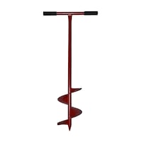 Toprak Burgu Makinesi Kuyu Açma Aparatı Sabit Kollu 101x 20 Cm Çap Kırmızı Toprak Burgu Makinesi Kuyu Açma Aparatı Sabit Kollu 101x 20 Cm Çap Kırmızı